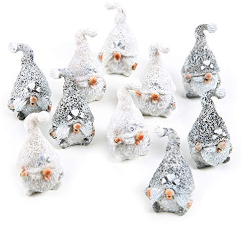 Logbuch-Verlag 10 mini Wichtel Figuren Weihnachtswichtel Give-Away kleines Geschenk Kollegen Mitarbeiter Kunden 4 cm