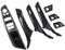 MKptopia 7pcs Carbon Fiber RHD Car Interior Door Handle Compatible with B-MW 5 Series F10 F11 520d 525d 530d 535i Interior Panel Handle Trim Cover