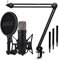 Rode NT1 5th Generation XLR USB Studio-Mikrofon Schwarz + keepdrum Gelenkarm-Stativ