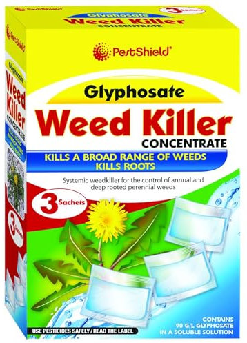 Glyphosate Weed Killer Concentrate x 2 Boxes 6 x 80ml Sachets in total To Control Annual & Deep Rooted Perennial Weeds