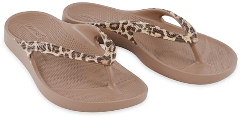 LightFeet Beige Arch Support Slippers | Unisex Orthopedic Sandal for Plantar Fasciitis