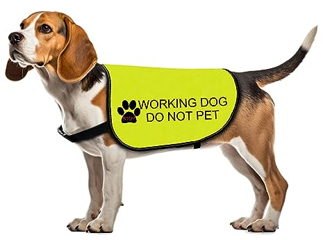 Warnweste für Arbeitshunde, Aufschrift Do Not Pet, Größe S
