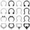Zolure 16G Septum Piercing 8mm Hufeisen Piercing Nasenpiercing Augenbraue Lippe Earring Tragus Helix Knorpel Daith Conch Piercing