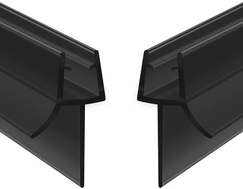 flintronic Goma para Mampara de Ducha, 2 PCS 80CM Junta Para Mampara de Ducha con ajuste perfecto para puertas de 6-8 mm, Ajustable Goma mampara ducha, Perfil de mampara fácil instalar