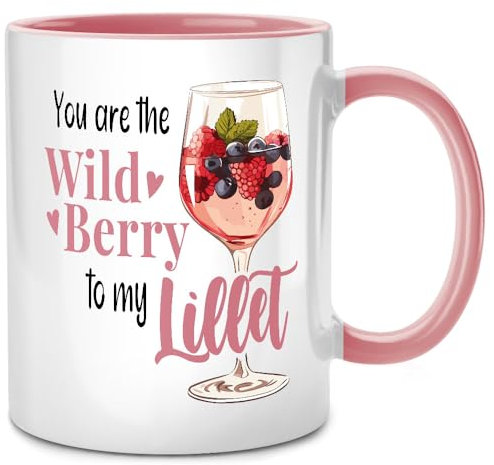 Seness You are the Wild Berry to Lillet Tasse, Geschenk Prosecco Sekt Wild Berry, Aperol Gin Gläser, Hugo Spritz Wein, Abschiedsgeschenk Kollegen, Abschied Kollegin, Lieblingskollegin, beste Freundin