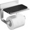 Hoomtaook Porte Papier Toilette Derouleur Fort Porte-Papier Toilette, Auto-adhésif, Métal Argent