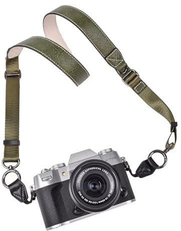 VOVMOEYA Camera Neck Strap,XT50 body strap PU Shoulder Adjustable Strap for photographers for Fujifilm/for Nikon/for Canon/for Sony/for Panasonic/SLR/DSLR Cameras