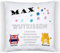 Zauberprints Personalisiertes Kissen mit lustigem Monster-Motiv, Wutkissen, Kinderzimmer Deko, Kuschelkissen für Jungen & Mädchen, Geschenk zur Einschulung, Geburtstag, Sofakissen, Weicher Kissenbezug