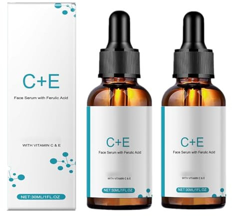 Vitamin C+E Face Serum Vitamin CE Serum with Ferulic Acid for Women Vitamin E and Ferulic Serum Skin Care - Vitamin C Serum for Face - Dark Spot Corrector, Anti Aging Face Care (2)