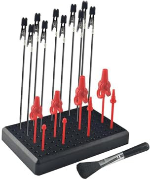 Luwecf Base de Support Crocodile Ensemble de bâtons de Pinces Crocodiles Base de Pinces de Couleur Base de Pince de coloriage Support Outil de modélisation