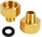 Yenvory Adaptador de bombona de gas de 1/2 a 1/4 para hornillo de gas, barbacoa de gas y Campingaz, adaptador de conexión de gas, adaptador de conexión rápida, adaptador de tanque de propano