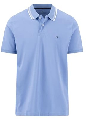 FYNCH-HATTON Poloshirt aus Baumwolle mit Logo Detail Crystal Blue/L