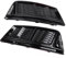 1 Paar glänzend schwarze Auto-Frontstoßstange, unterer Nebelscheinwerfer, Grill, Kühlergrill-Abdeckung, passend for Audi A4 B9 2016 2017 2018, Autozubehör