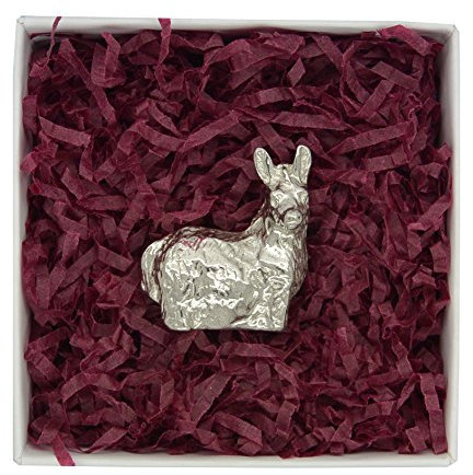 Schöne Tierfigur Esel aus Zinn (Pewter) von Hand Gegossen