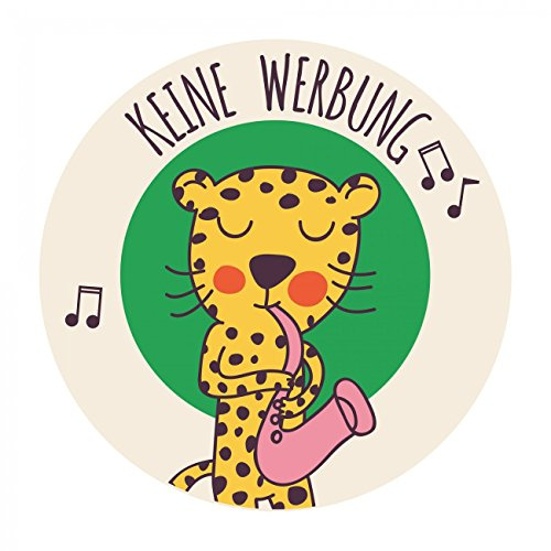 banjado® Keine Werbung Aufkleber Briefkasten/Aufkleber Keine Werbung wetterfest & UV-beständig/Sticker keine Werbung mit Motiv/Keine Werbung Aufkleber lustig