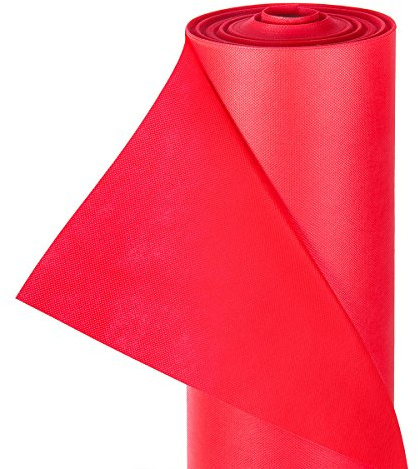 HaGa® Dekovlies Dekostoff Tischdecke Tischdeko in 1,6m Br. rot (Meterware)