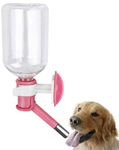 YLucky Dogs - Distributore di acqua portatile da 500 ml, ideale per viaggiare e mangiare in modo automatico, senza fuoriuscite, per piccoli animali domestici, gatti, coniglietti