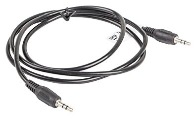 Lanberg CA-MJMJ-10CC-0012-BK Klinkenstecker auf Klinkenstecker Stereo-Audiokabel, 1,2m schwarz