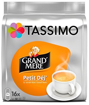 Tassimo Dosette Café grand'Mère Petit Déjeuner, 16 unités