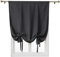 ele ELEOPTION Attacher Les Stores occultant Rideau de fenêtre Isolant Thermique Drapé Panneau Décoration de la Maison Balloon Shades pour Chambre (Noir, 60 * 120cm)