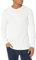 Amazon Essentials Men's Slim-Fit Long-Sleeve Waffle Henley Shirt, White, S