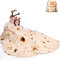 mermaker Burritos Tortilla Decke 2.0 doppelseitig 180,3 cm für Erwachsene und Kinder, riesige, lustige, realistische Lebensmitteldecke, 285 g/m², weiche Flanell-Taco-Decke (gelbe Decke, doppelseitig)