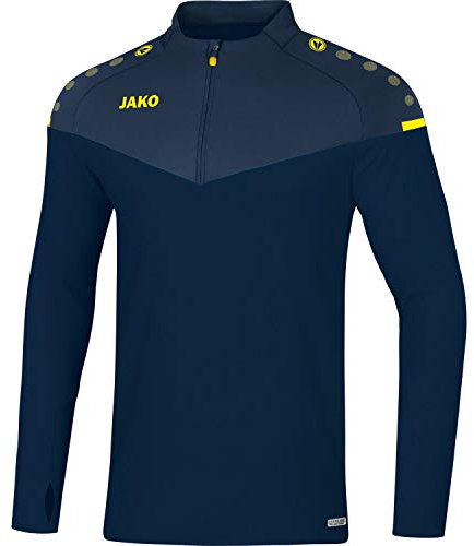 JAKO Kinder Ziptop Champ 2.0, Marine/Darkblue/Neongelb, 128