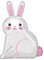 amscan 4052901 Ostern Weißer Osterhasen-Folienballon – 1 Stück, Large