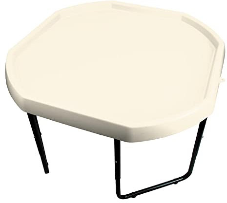 simpa Children's Medium 70cm Plastic Sand & Water Pit Toys Mixing Play Tray CREAM with Height Adjustable Stand.
