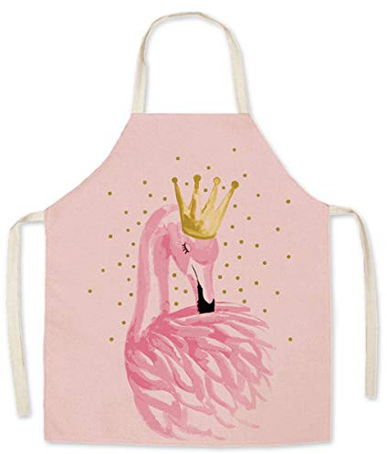 GIVBRO Kochschürze, Flamingo-Muster, Kochschürze, Kochschürzen, für Erwachsene, Kinder, Grillen, Weihnachtsdekoration, Geschenk, Küche, Partygeschenk