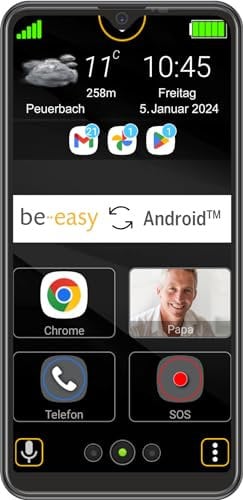 beafon, M6s, Premium, Smartphone, 4G, Android 10, SOS Notruffunktion, Sicherheitszone mit Standorterkennung, Multitouch Display 6,26 Zoll(15,9cm), Kamera 13MP+8MP Weitwinkel