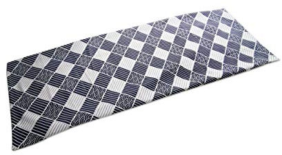 SAKAMI Merchandise Kissen Bezug Japan Design für Seitenschläferkissen, Umarmungskissen 150x50cm (Kissenbezug Japan Welle blau)