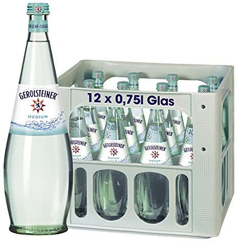 Gerolsteiner Gourmet Medium, Glas MEHRWEG (12 x 0,75 l)