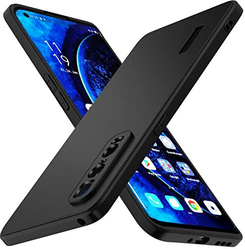 ivoler Negro Mate Funda para OPPO Find X2 Pro 5G con Protección de Cámara, Carcasa Protectora Antigolpes, Ultrafina Suave TPU Silicona Caso Delgada Anti-Choques Case
