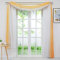 Delien Voile 1er Pack Gardinenschals Querbehang Transparente Gardine Freihanddeko Vorhang Einfarbige Farbverlauf Dekoschals Hängevorhang für Wohnzimmer Hochzeit Feier Party BxH 140x600cm,Orange