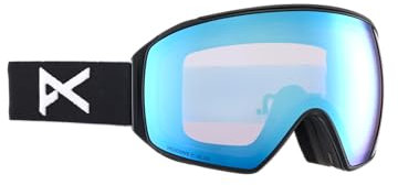 Anon M4 Toric Schutzbrille + Bonuslinse + MFI® Gesichtsmaske, Rahmen: schwarz, Linse: Wahrnehmung variabel blau (21% / S2), Ersatzlinse: Perceive Cloudy Pink (53% / S1)