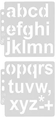 Entatial Schablone, Schablonen Wiederverwendbare Zahlenschablonen Buchstabenschablone für Stempelkissen zum Malen zum Formen Creme zum Sprühen
