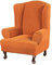 YOPOIY Wasserdicht Ohrensessel Überzug 1 Stück Super Stretch Super Soft Stilvoll Husse für Ohrensessel Maschinenwaschbare Rutschfestigkeit -Orange-