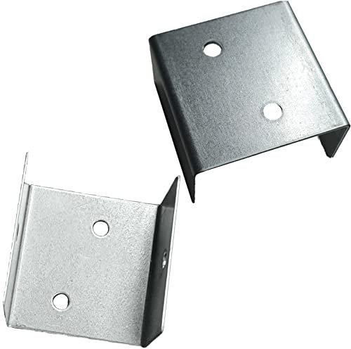 Trellis U Clip Brackets for Timber Posts, Anti-Rattling Fence Clips, Galvanised - Fits 35mm to 44mm Panels (40 Clips)