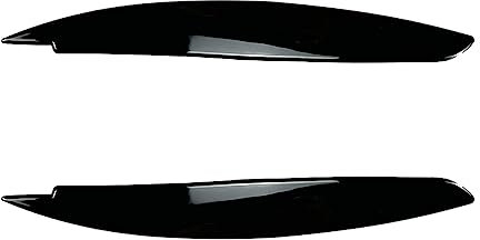 Schwarz Stoßstange Scheinwerfer Augenbrauen Trim Für BMW E81 E82 E87 E88 2004-2011