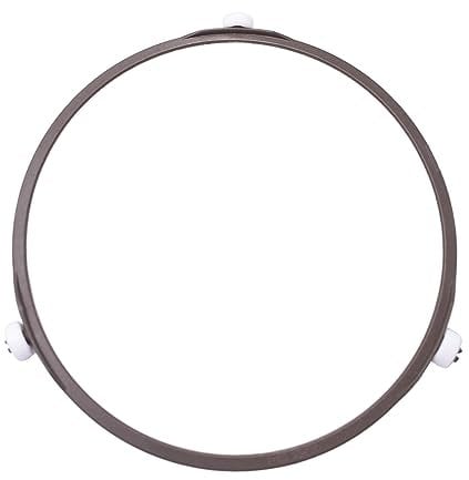 Anillo giratorio para horno microondas de 9.5 pulgadas, anillo giratorio, bandeja de vidrio medio, soporte de bandeja de soporte de repuesto para anillo interior de rodillo (color al azar)