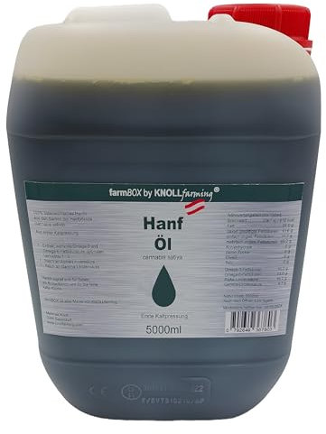 farmBOX Hanföl 5000ml 5L Hanfsamenöl kaltgepresst Qualität aus Österreich