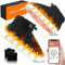 ZONSUSE Zapatos Calefactores con App,7.4V 6000mAh Zapatillas Calefactables,Calienta Pies Electrico,con Adaptador UE,Regalos Originales para Mujer Hombre Mama Papá Navidad Cumpleaños (42-43)