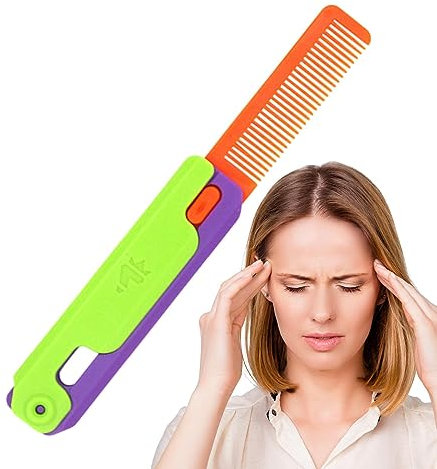 3D Fidget Hair Toys | Sensory Funny Butterfly Comb Toy - Healthy Habbit Comb - Retractable Portable Hair Gravity Comb - Cute Birthday Fidget Comb Toy Gift for ADHD, Girls