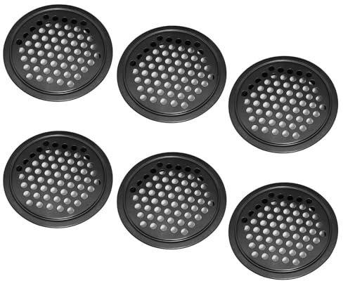 SPRHR 6 Pezzi Griglia Aerazione Tonda, Griglie Aerazione 60mm, Griglia Ventilazione, Ventilato, non Facile da Allentare, Adatto per Mobili da Cucina, Armadi, Bagni e Anche Dispense