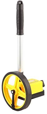 flexman Portable Measuring Wheel with Measurement 0~9999.9m, Collapsible Handle Large Distance Measuring Wheel with 6.26 Wheel for Roads Sidewalks Land(S)