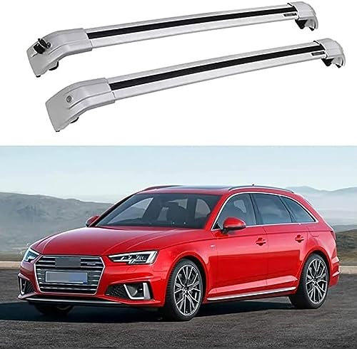 DachträGer DachgepäCkträGer Für Au-di A4 Avant (8W5, B9) 2015-2022 Roof Rack Roof Rails, Geschlossene Reling RelingträGer Verstellbare Seitenschiene FahrradträGer