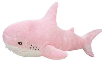 Cosiesnest 28cm Plüsch Hai Kissen, Plüschtier Spielzeug, weiches kuscheliges Hai Plüschtier, bequemes Schlafkissen Rückenkissen für Kinder Jungen Mädchen Geschenk Zimmerdekoration (Rosa)