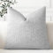 Artscope 1er Set Kissenbezug Einfarbig Wurfkissenbezug Leinen Kissenbezüge 50x50cm Moderne Dekokissen Kissenhülle Set Kissen Fall für Sofa Schlafzimmer Zuhause Dekor, Hellgrau