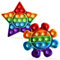2 Packs Popit Fidget Toy, Pop It Bubble Sensory Fidget Toy, Bubble Popet Antistress Spielzeug, Anti Stress Spielzeug für Kinder und Erwachsene Sensorik